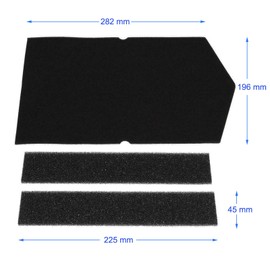 Filter Sponge Set Compatible with Miele 6057930 + 9688381 9688380 T8000 T9747 T9767 T8627 T8926 T 8927 WP Eco Heat Pump Condensate Dryer Sponge Filter Base Filter Post Motor Filter (Set of 4)