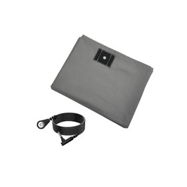 Grounding Sheets with 15 feet Grounding Cord, 5% Conductive Silver Fiber Organic Cotton Grounding Sheet for Better Sleep, Stress Relief (90X35 inch)