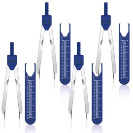 EKG Caliper ECG Calipers Measuring Tool with Ruler Electrocardiogram Drafting Divider for Nursing (Blue,4 Pieces)