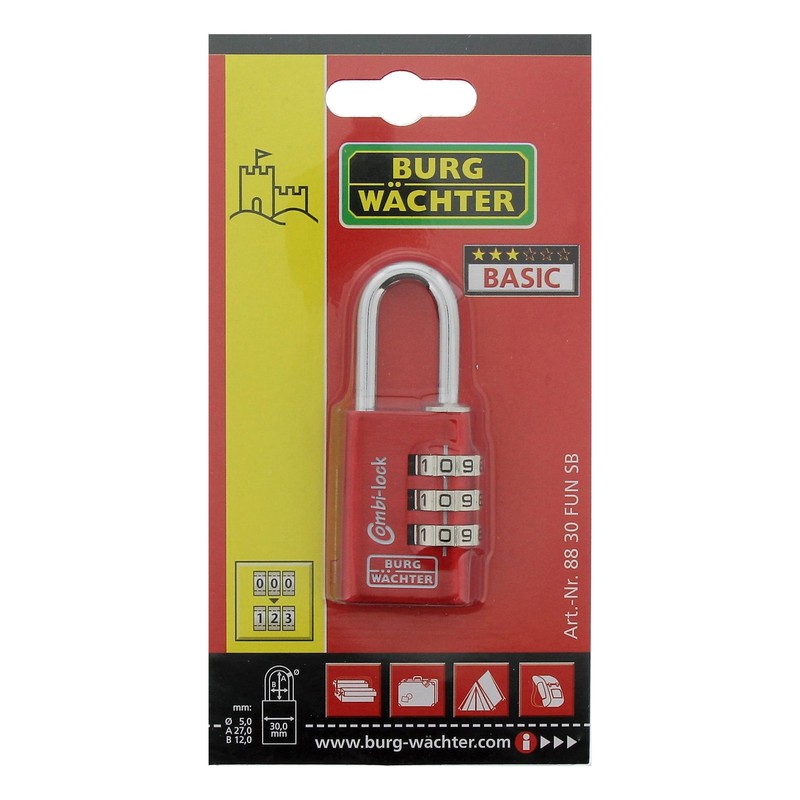 Burg Wächter COMBI LOCK Fun 88, 30 mm, 1 Piece 105021983