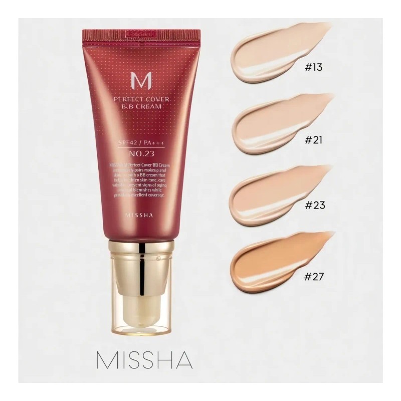 Bb Cream M Perfect Cover Missha 50ml N23 Beige Natural