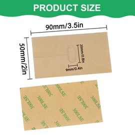 8 Pcs Vertical Blind Repair Tabs Clear Horizontal Blinds Replacement Slats Panels Self-Adhesive Blinds Replacement Fixers for Repair Damaged Blinds Blades (with String Hole, 2(W) x 3.5(L) Inches)