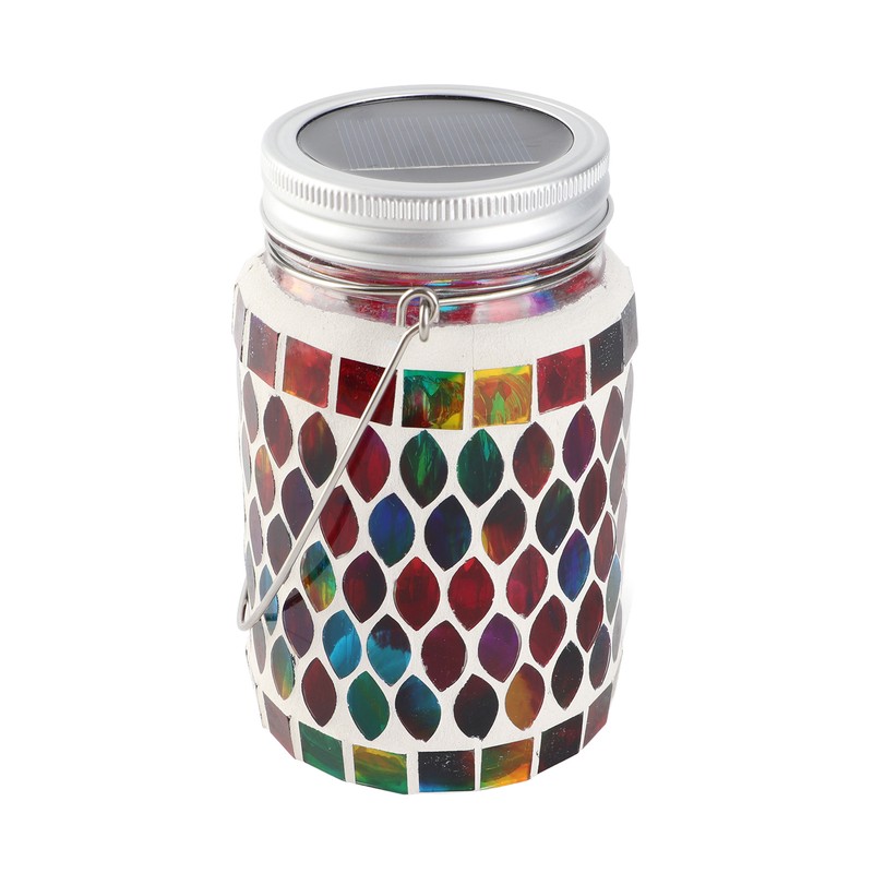 Mosaic Solar Lights Outdoor Hanging Lanterns Waterproof Mosaic Solar Lanterns