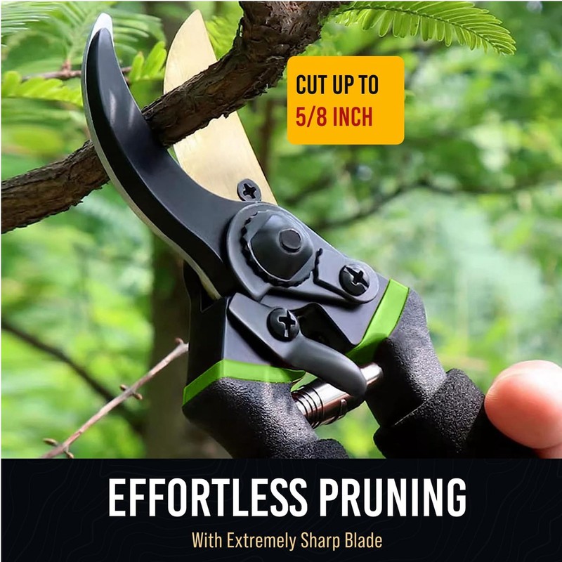 Pruning Shears Garden Professional Ti Tree Trimming Bypass Hand Pruner