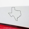 Decal Stickers of Texas Map Outline (Black) (Set of 2)
