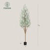 Artificial Eucalyptus Tree,7ft Tall Fake Silver Dollar Trees,Potted Faux Eucalyptus