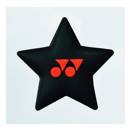 Yonex AC166EX Star Tennis Vibration Stopper (1 Dampener Pack) (Black/Orange)
