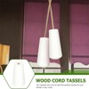 6pcs Blind Pull Cord Ends, Wooden Pull Cord Ends Handle