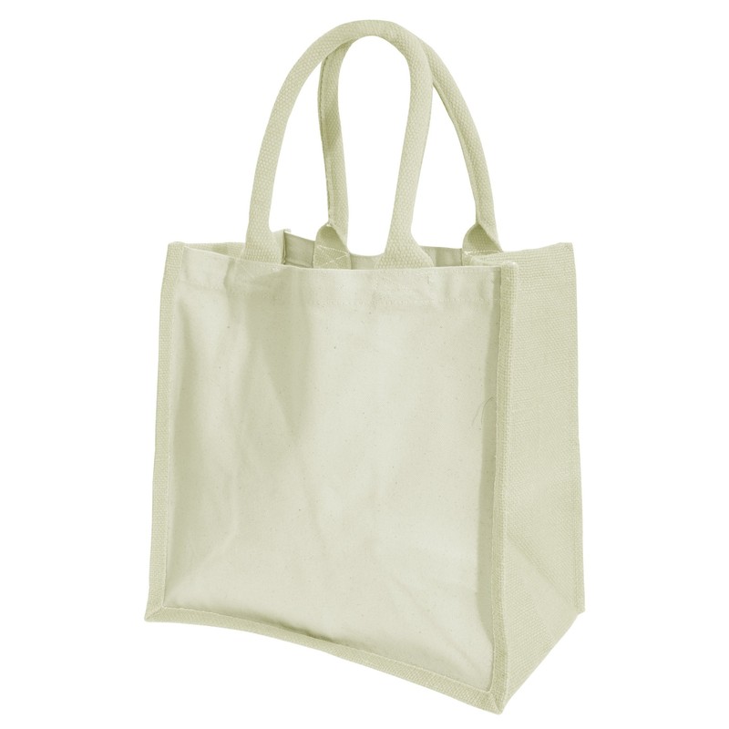 Westford Mill W421 Printers' Midi Jute Bag - Eco-Friendly, Reusable,