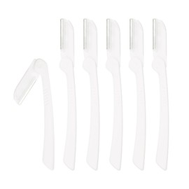VOCOSTE Eyebrow Shaver Eyebrow Shaver Eyebrow Trimmer Razor Face Razor Sensitive Skin Foldable 6pcs White
