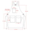 Jeanerlor - Denim Tool Shop Apron with 5 Pockets for