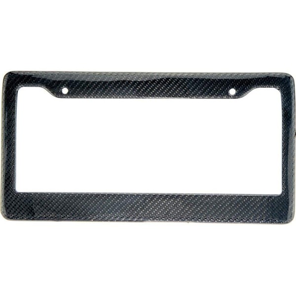 BLVD-LPF OBEY YOUR LUXURY Real 100% Carbon Fiber License Plate Frame Tag Cover FF - C with Matching Screw Caps - 1 Frame (Black)