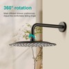 AULEEND All Metal Rain Shower Head - Heavy Duty Stainless