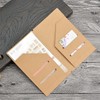 2 Pack Zipper Case and Kraft Card Holder Notebook Set