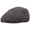 Men's Ivy Gatsby Newsboy Cap - Classic Wool Blend Tweed