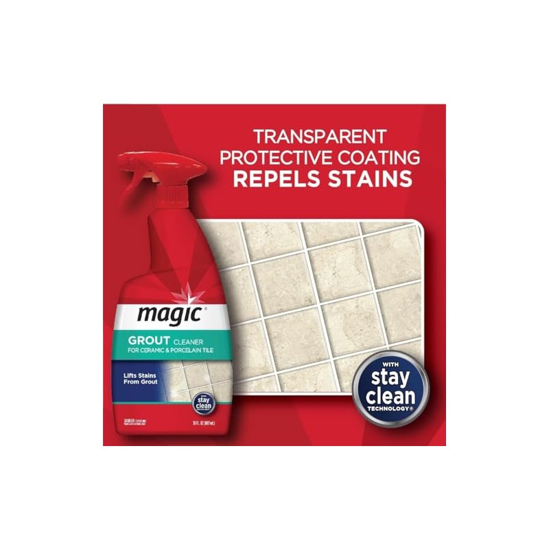 MAGIC Grout Cleaner for Tile Floors Bundle - Cleaning Solution