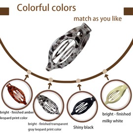 4Pcs Hair Clips,Flat Hair Clips for Women,Duckbill Hair Clip,Large Glossy No-Slip Claw Barrettes,Flat Claw Clips for Women for Thick Hair and Thin Hair