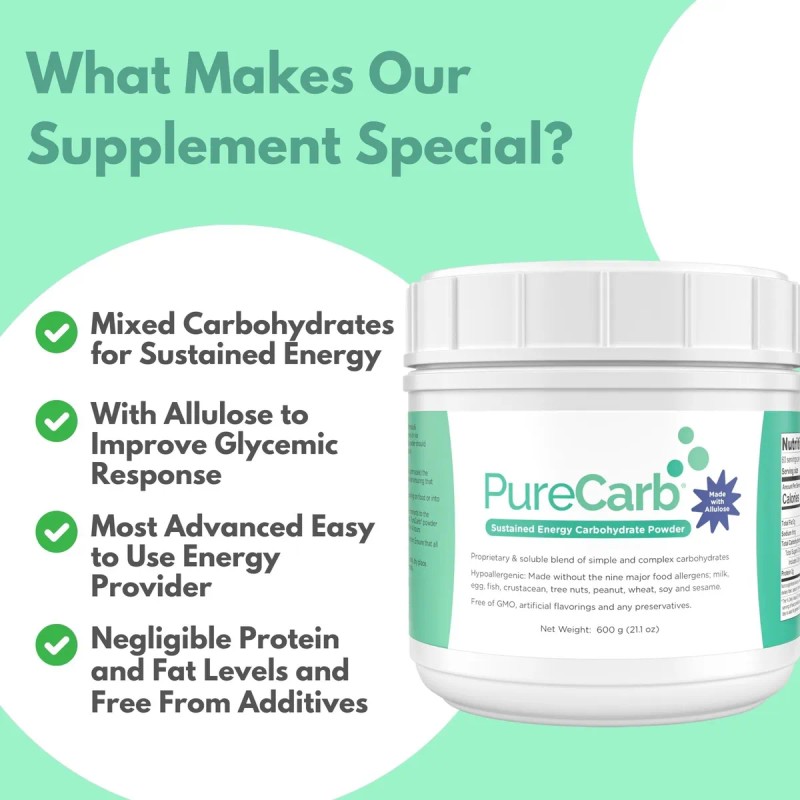 Purecarb Solace Nutrition Energía Carbohidratos 600g