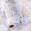MAYPLUSS Christmas Wrapping Paper, White and Gold Gift Wrapping Paper,