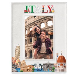 KATE POSH Italy Picture Frame, Family Vacation in Italy, Wedding Gift, Honeymoon Gift (5x7-Vertical)