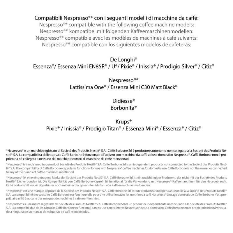 Caffè Borbone Decaffeinated Nespresso Compatible Espresso Coffee Pods, 100 Count