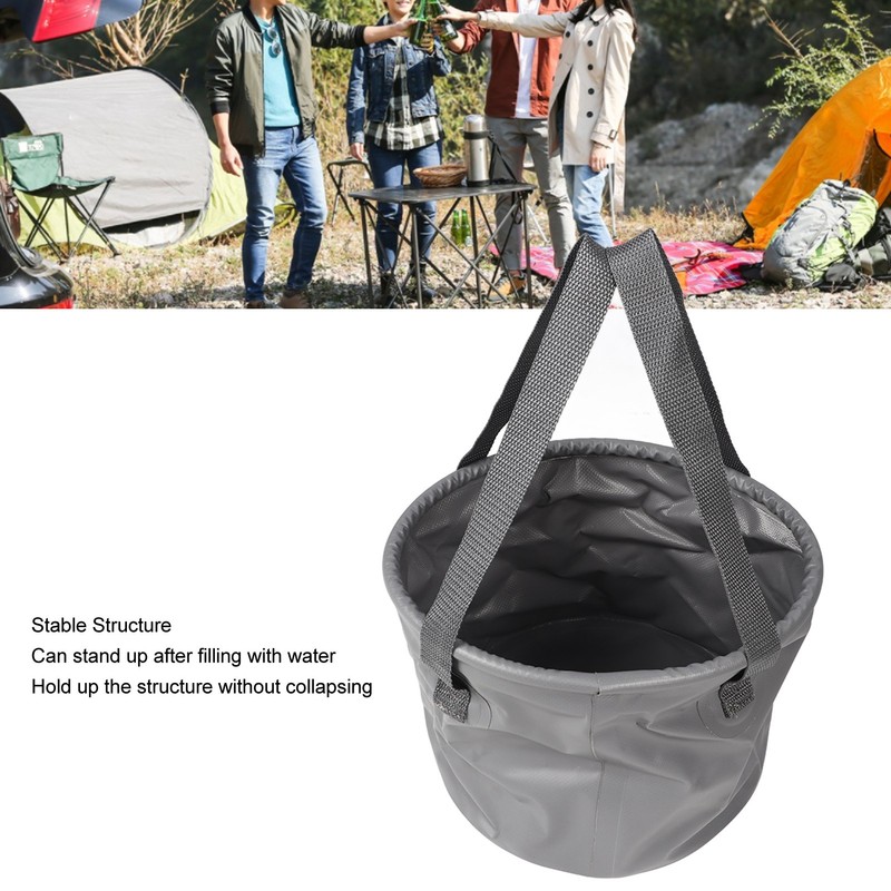 Collapsible Bucket Thickened Large Capacity Portable Folding Water Container with