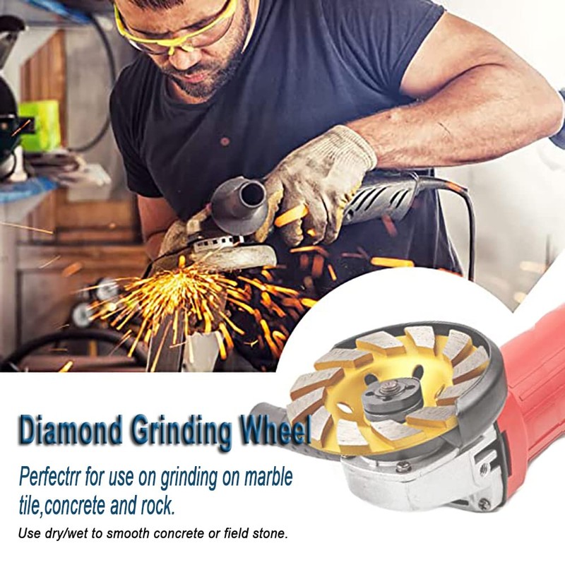 NuoDunco 5" Cup Grinding Wheels, Concrete Turbo Diamond Disc for