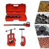 Professional Ratchet Pipe Threader Kit with 5 Iron Pipe Dies,Set