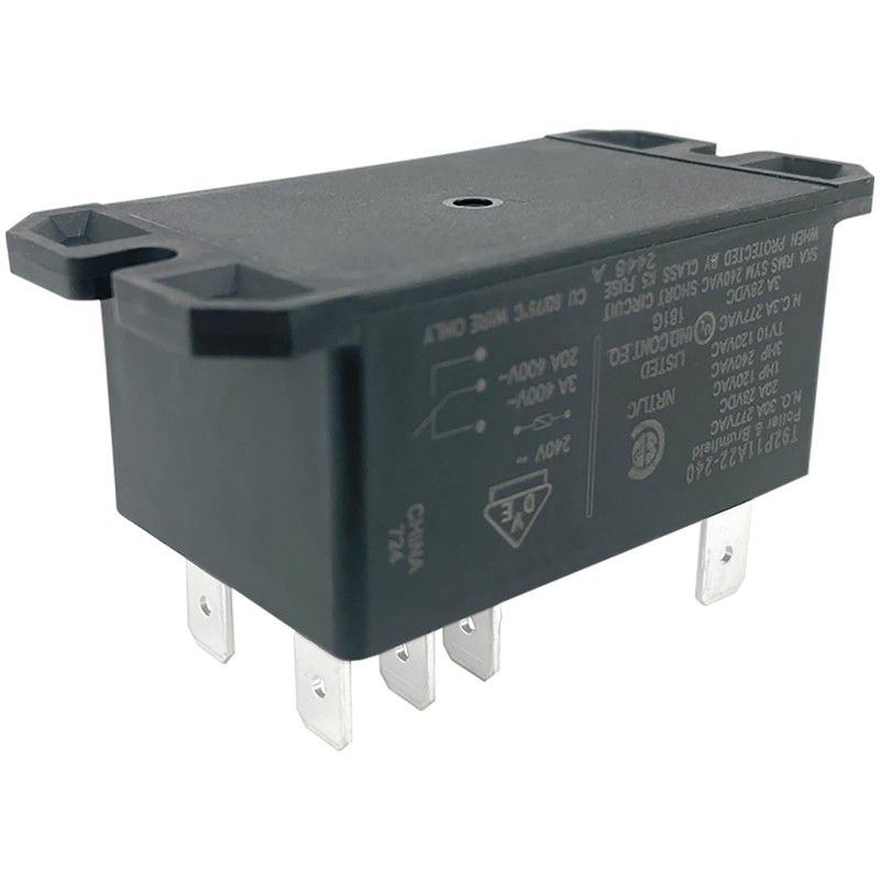 T92P11A22-240 Power Relay (1-Pack), 8-Pin DPDT 2-Pole 30A 240VAC Coil