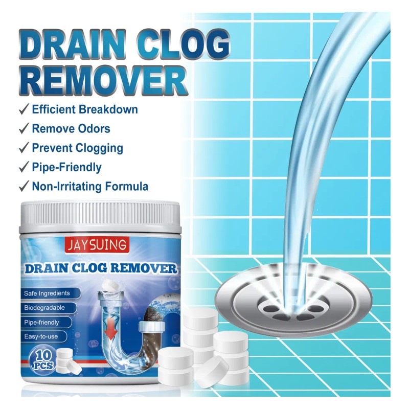 El Desagüe Está Obstruido Con Tabletas Efervescentes.