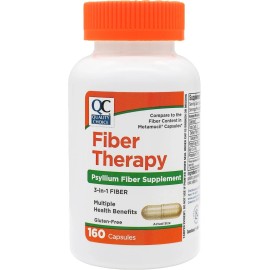 Quality Choice Daily Fiber Capsules for Regularity, 160 Count