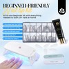 Stiletto Nail Tips and Glue Gel Kit, 120Pcs Pre-etched Pointed