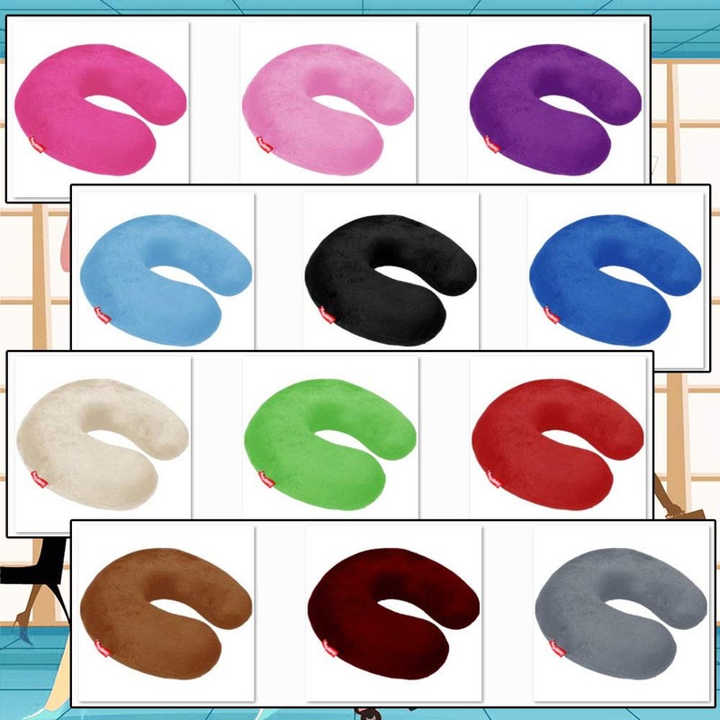 Memory Foam U Shaped Travel Pillow Neck Support Head Rest
