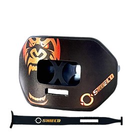 O Shield Mouthguard Gorilla Football Vortex Airflow Design, Airtight Fit for Better Breathing, Ergonomic Shock-Absorbing Sports Protector with Strap, Stylish Durable Guard for Athletes