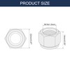 sourcing map 15Pcs M14x1.5mm Nylon Insert Hex Lock Nuts, 304