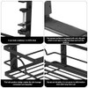 Mecmbj Cable Management Desk, Cable Organiser Desk, No Drilling Required,