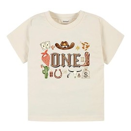 How The West Was One Birthday shirt Cowboy i'm one Birthday shirt Wild West Cowboy outfit my 1st Rodeo baby boy birthday party (12m t-shirt)