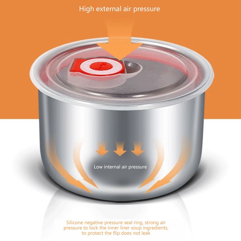 Self Cooking Lunch Box Leakage Proof 2 Stainless Steel Inner