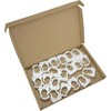 20 PCS White Plastic Water Pipe Clamps,Snap-On Single Tube Clips
