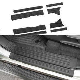 Zekzoop Door Sill Protector Compatible with 2025 Toyota 4Runner Step Protector Side Edge Step Guard Car Door Dust Shield Cover for 4 Runner Exterior Accessories (Inner & Outer 8PCS)