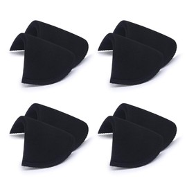 Jamsinmu 4 Pairs Shoulder Pads Foam Practical Push Up Pads for Sewing Blazers Jackets Suit Coats Jackets Dress Clothing Sewing Accessories Black Small