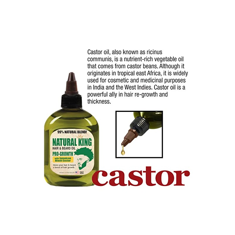 SFC Natural King Pro-Growth - Aceite para cabello y barba