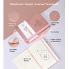 Graph Paper Notebook Journal, 360 Numbered Pages Grid Notebooks, Thick