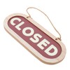 Ipetboom Rustic Hanging Plaque Double Sided Open Closed Sign for