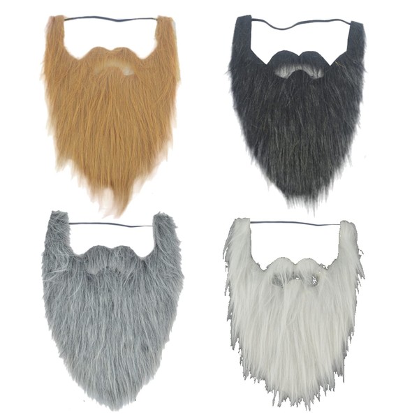 UTST Mustache, Beard, Beard, Elderly, Cosplay, Beard, Wig, Set of 4 (Hmustaches)