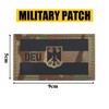 DEU Germany IR Infrared Reflective Patches, Velcro Military German Army
