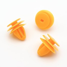 VVO Fasteners Plastic Front Door Card Clip, Yellow (Pack of 10)