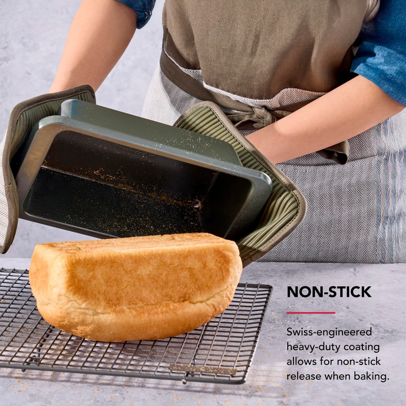 KitchenAid Non-stick Loaf Pan, 9x5-Inch, Evergreen