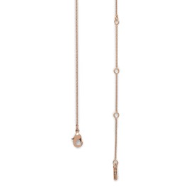 Pilgrim ARDEN 3-in-1 crystal necklace gold-plated: Rose gold or silver plated with crystal, One Size, Gold Plated Zinc Brass