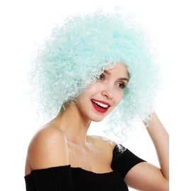 WIG ME UP - VK-11-T5507 Women's Wig Short Voluminous Curly Curls Green Light Green